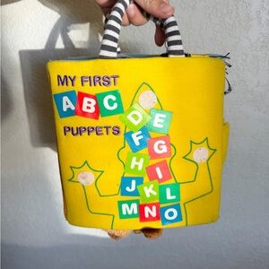 Folkmanis My First ABC Animals Puppets Plush Toy Book